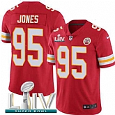 Nike Chiefs 95 Chris Jones Red 2020 Super Bowl LIV Vapor Untouchable Limited Jersey,baseball caps,new era cap wholesale,wholesale hats